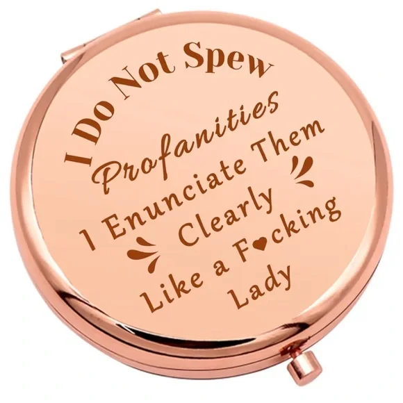 Gold Compact Mirror - Picture 4 of 9